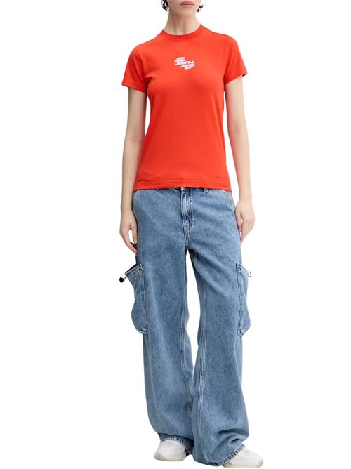 T-shirt donna arancione Karl Lagerfeld jeans | A2W170271OR